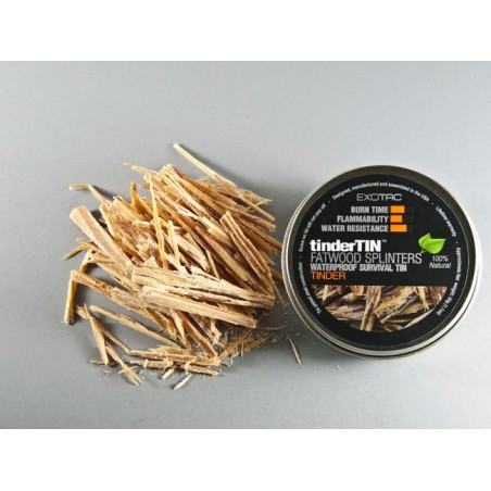 EXOTAC Tinder Tin Splinters| Fire Starting