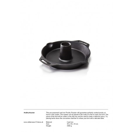 Cast-iron Poultry Roaster fact sheet