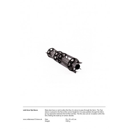 Tipi Sleeve for Loki Stove fact sheet