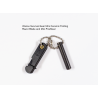 Micro EDC Keychain Mini Ceramic Folding Razor Blade &Mini FireSteel