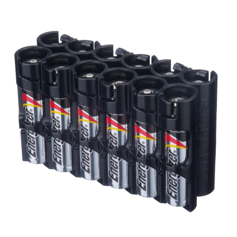 Storacell Battery caddy Case 12 AAA black