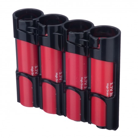 Powerpax Storacell Slimline 4 18650 Battery Caddy Black