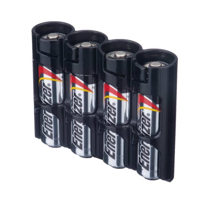 Powerpax Storacell AA Battery Storage Caddy Black