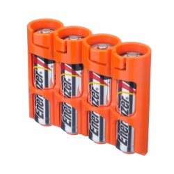 Powerpax Storacell AA Battery Storage Caddy Orange