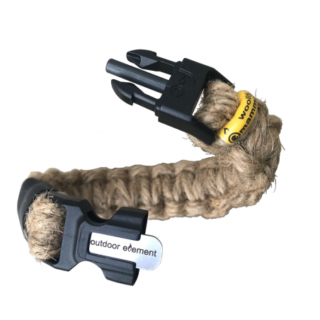 Outdoor Element - Woolly Mammoth Survival Jute Bracelet