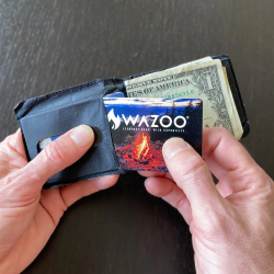 wazoo firecard in wallet tinder