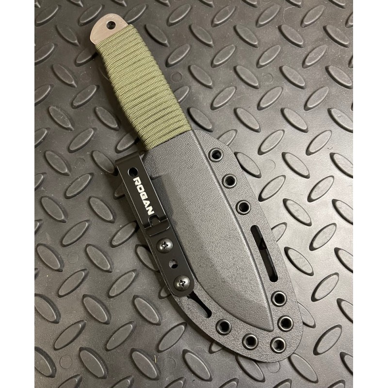 Rogan Ranger in kydex sheath with clip