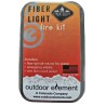 outdoor element fiber light tinder fire kit