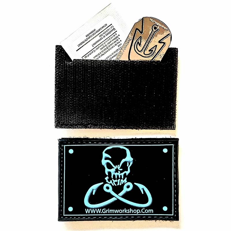 Grim workshop fishing morale patch with a hidden pocket