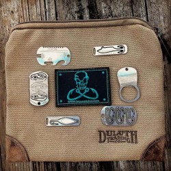 Grim workshop fishing morale patch with a hidden pocket for example items shown