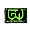 Grim Workshop - Green Morale Patch with hidden pocket showing tools