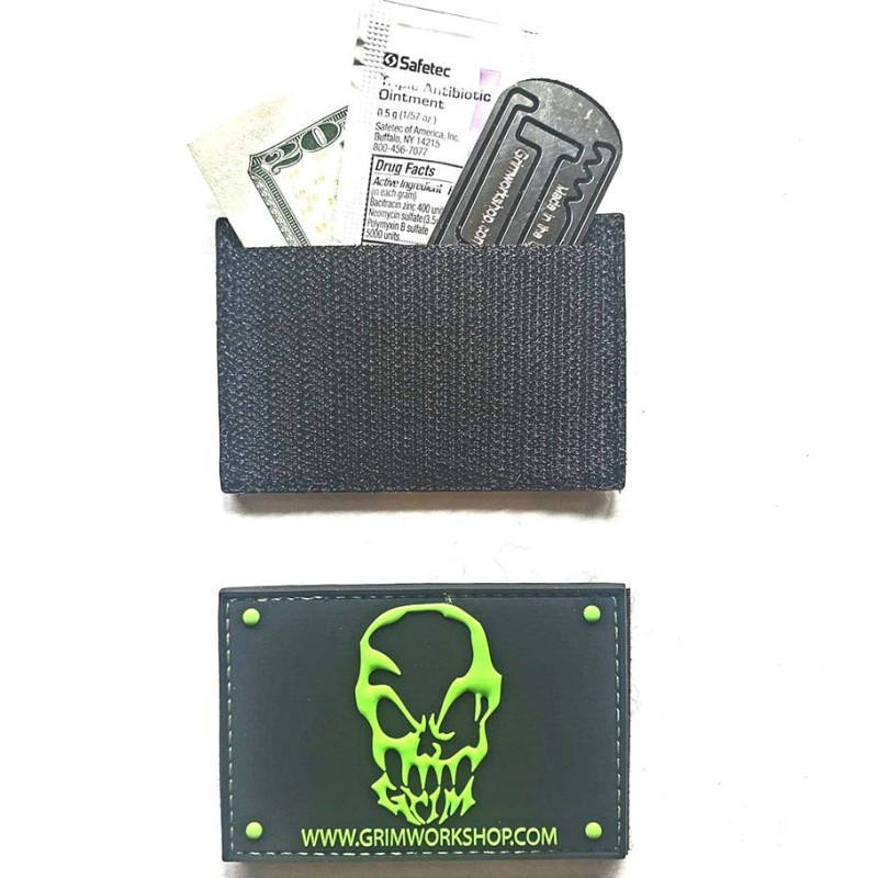 Grim Workshop - Skull Stash Morale Patch with hidden pocket