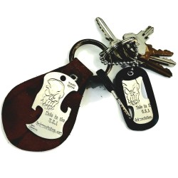 Grim Workshop - Bottle / Can Opener Dog Tag on keyring