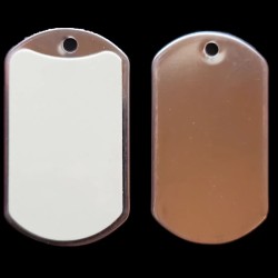 Grim workshop emergency signal dog tag glow in the dark and reflector