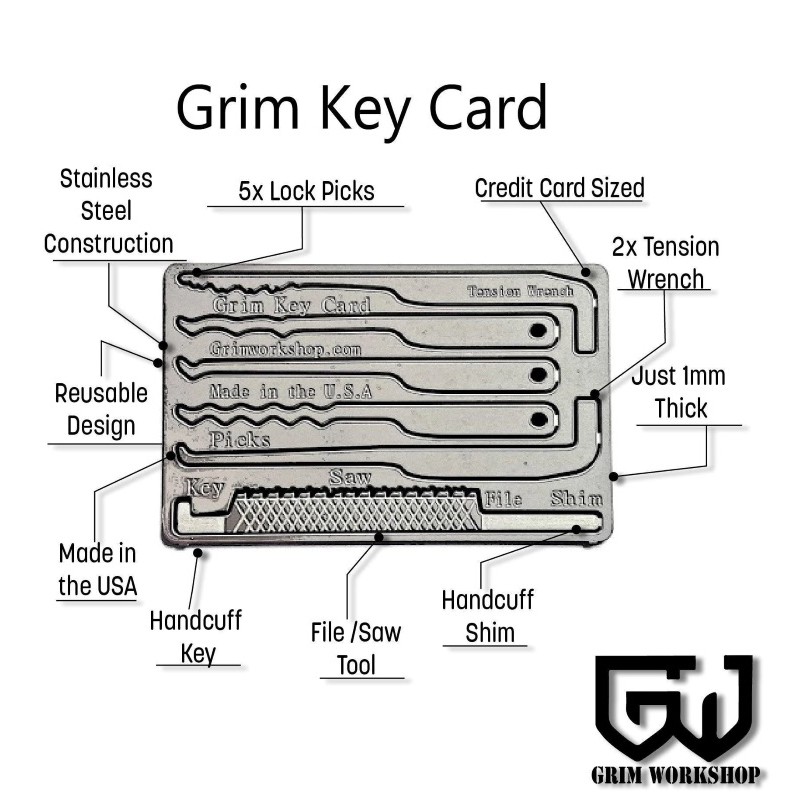 Grim Workshop - Key Card detail