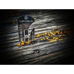 Grim Workshop - Strap Cutter Dog Tag in wood