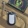 Grim Workshop - Magnesium Dog Tag on backpack