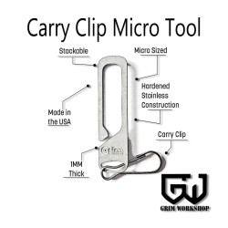 Grim Workshop - Easy Carry Micro Tool Clip detail