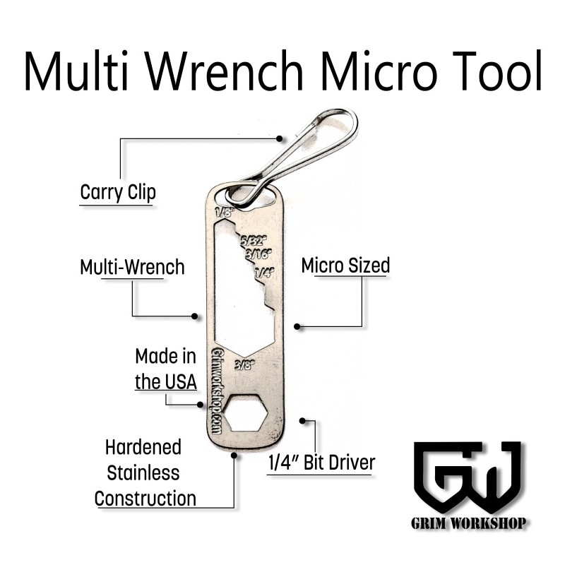 Grim Workshop - Multi Wrench Micro Tool detail