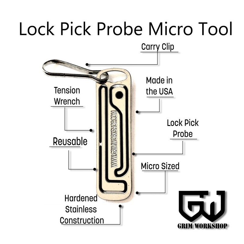 Grim Workshop - Lock Pick Probe Micro Tool detail