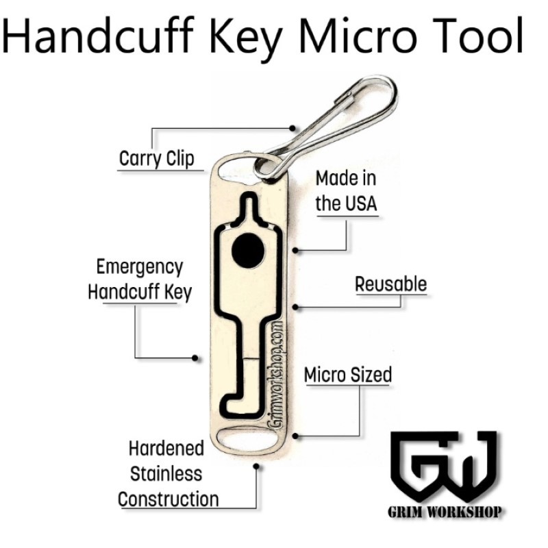 Grim Workshop - Handcuff Key Micro Tool detail