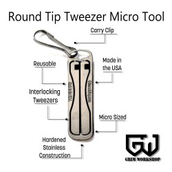 Grim Workshop - Round Tip Tweezer Micro Tool detail