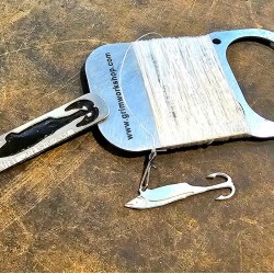 Grim Workshop - Minnow Lure Micro Tool detail with hand caster card