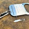 Grim Workshop - Minnow Lure Micro Tool detail with hand caster card