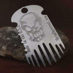 The Grim Workshop Metal Spork Dog Tag Necklace Front