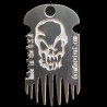 The Grim Workshop Metal Spork Dog Tag Necklace black background