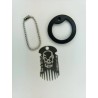 The Grim Workshop Metal Spork Dog Tag Necklace keychain and holder