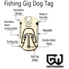 Grim Workshop - Gig Dog Tag: Frog, and Fish Arrow Necklace Tool detail