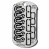 Grim Workshop - Mini Hook Fishing Kit Dog Tag: Survival Fishing Necklace White background