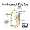 Grim Workshop - Multi Wrench Dog Tag: EDC Wrench and Bit Driver Details