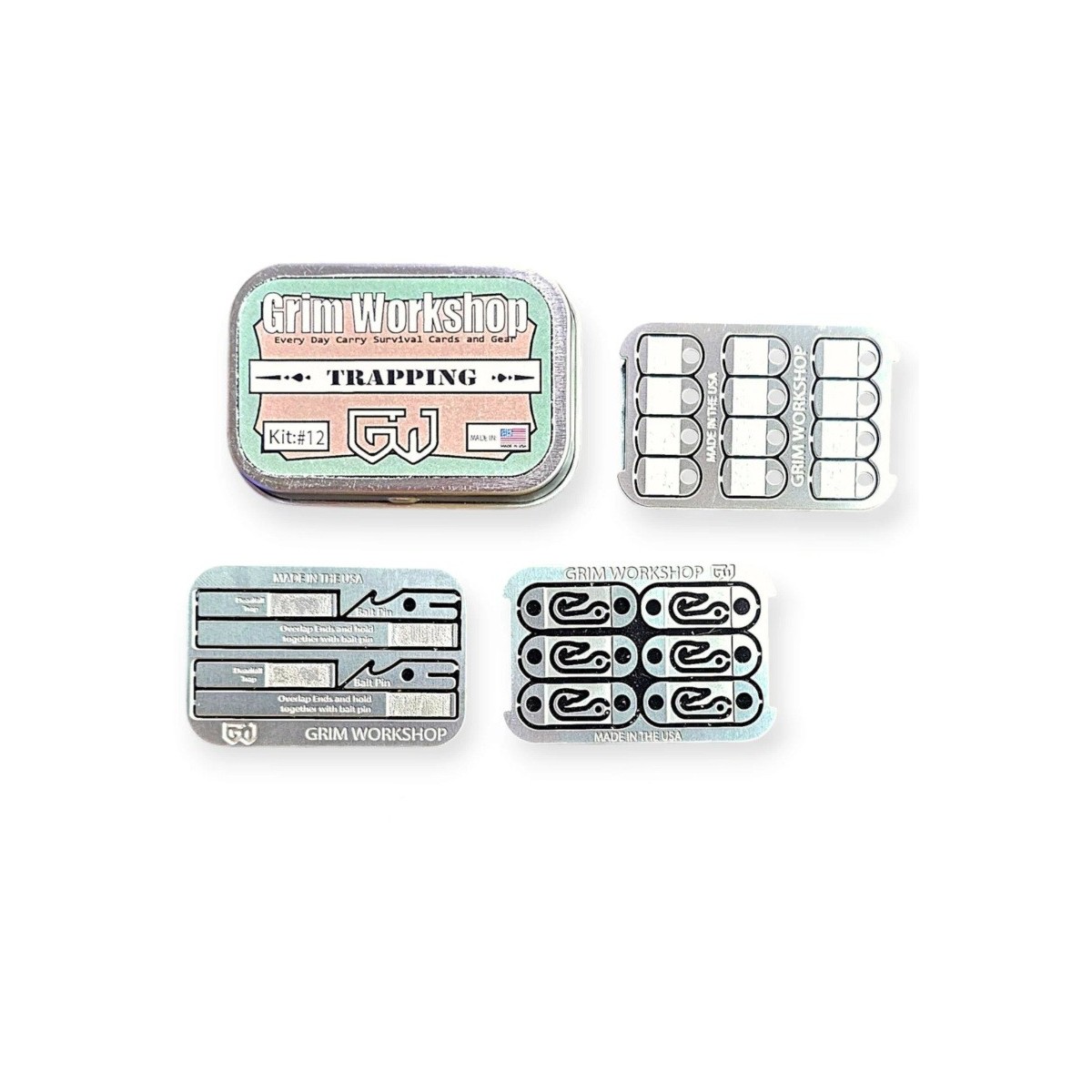 Grim Workshop Trapping PAK Kit deadfall trap snare pakr fishing spring Grim Workshop Trapping PAK Kit deadfall trap snare pakr fishing spring