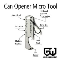 Grim Workshop Can Opener Micro Tool keychain