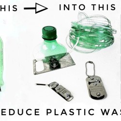 Grim Workshop turn plastic bottle into cordage credit card sized tool
