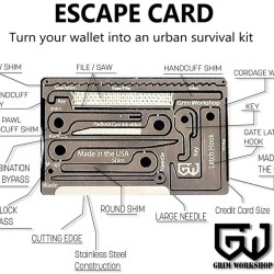 rim Worksho Escape and Evasion Kit Compact Lock Bypass Tools Escape and Evasion Card