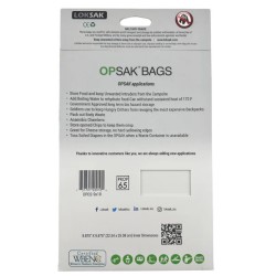 LOKSAK - OPSAK OP2-9x10 Odourproof Dry bag resealable Recyclable storage bags 9x10 rear packaging