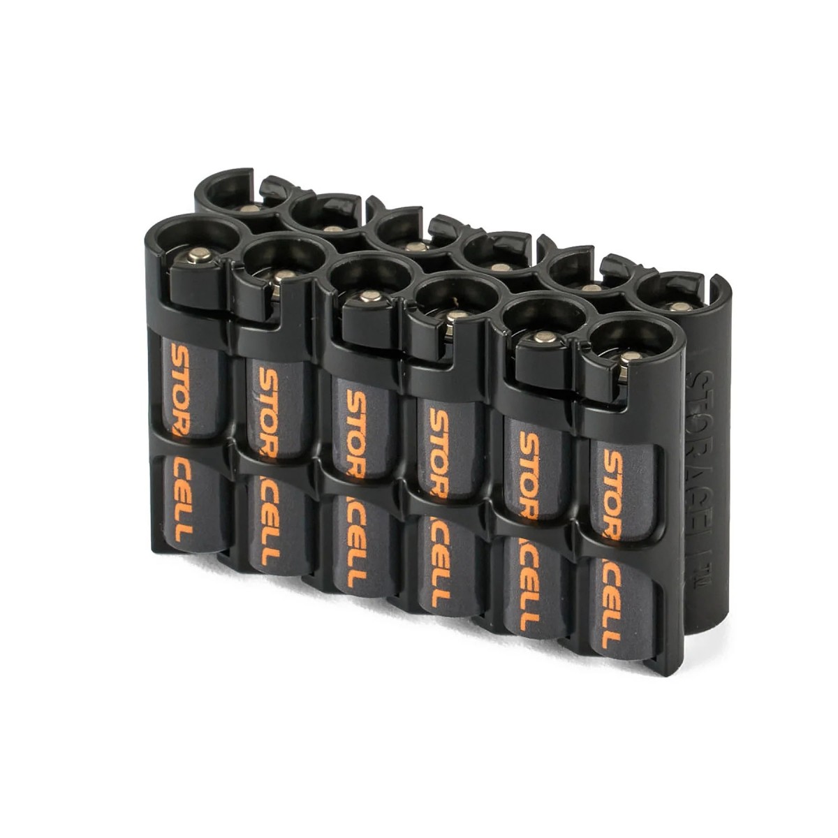 Powerpax Storacell 12 AAA Battery Caddy Black