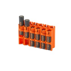 Storacell Battery caddy Case 12 AAA orange