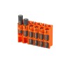 Storacell Battery caddy Case 12 AAA orange