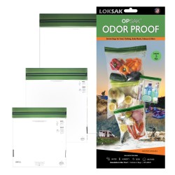 LOKSAK - OPSAK OP3-Multi Odorproof Dry  bag resealable Recyclable storage bags.  3 pack