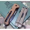ROGAN Rogue Folding Pocket Knife - Gen 1 - Coyote Black next to a multi tool and write in the rain pad for scale
