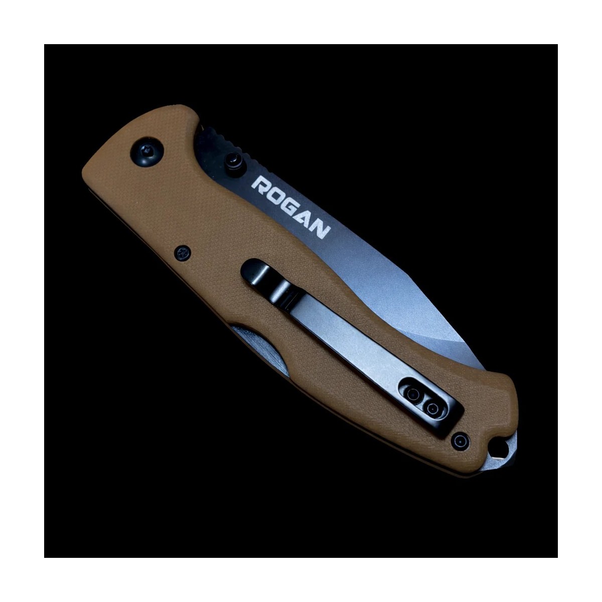 ROGAN Rogue Folding Pocket Knife - Gen 1 - Coyote Black