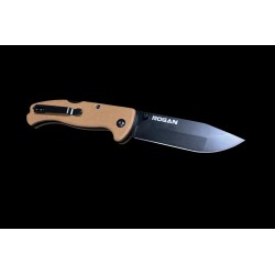 ROGAN Rogue Folding Pocket Knife - Gen 1 - Coyote Black open