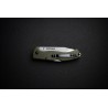 ROGAN Rogue folding knife special edition OD Green and Stonewash closed showing clip side