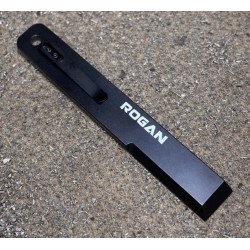 Rogan RPT Ragan Pocket Tool Pry EDC Bar Black Oxide on gravel