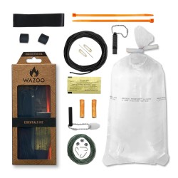 Wazoo essential kit - every day essentials - 15 tool survival kit for every day carry