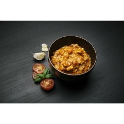 REAL Turmat Pasta Bolognese served